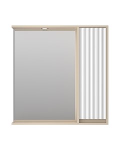 Шкаф с зеркалом для ванной Brevita Balaton R 80 / BAL-04080-03-01П