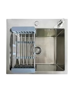 Мойка кухонная Blantek LS-5044S Brushed