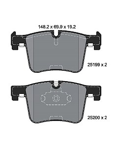 Тормозные колодки Textar 2519901