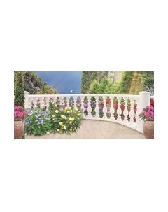 Фотообои листовые Фреска балкончик 3D Citydecor