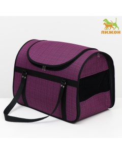 Сумка - переноска для животных, с люком, 49×30×35 см, микс цветов Пижон