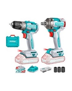 Набор электроинструмента TOTAL TDLI204531 + TIWLI2040 / TCKLI20271 Total