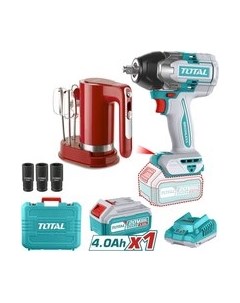 Аккумуляторный гайковерт TOTAL TIWLI20851+ Миксер / TOSLI240313 Total