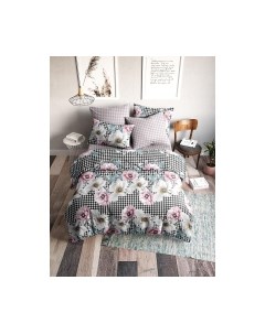 Комплект постельного белья Ночь нежна Нелли Бязь Семейный 50x70 / 70118-1+70119-1