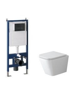 Унитаз подвесной с инсталляцией GR-4479SQ+900.K31.01.000+700.K31.03.210.210 Grossman