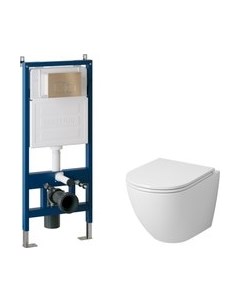 Унитаз подвесной с инсталляцией Grossman GR-4455S+900.K31.01.000+700.K31.02.310.310