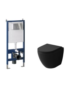 Унитаз подвесной с инсталляцией Grossman GR-4455BMSQ+900.K31.01.000+700.K31.02.100.100