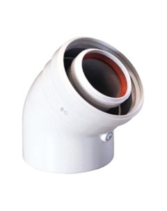 Поворот дымохода Ferroli 80/125 / 90160470