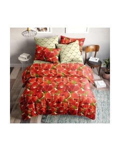Комплект постельного белья Ягода моя Стандарт сем 50x70 / 70309-1+70310-1 Ночь нежна