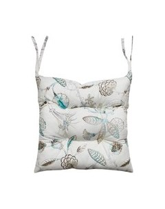 Подушка на стул MATEX Homely. Бирюзовые Листочки / 31-475 Matex