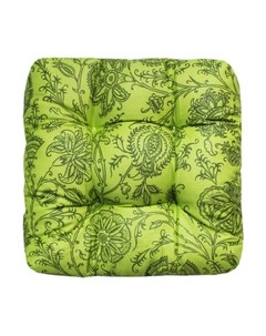 Подушка на стул MATEX Printed. Зеленые цветы / 43-911 Matex