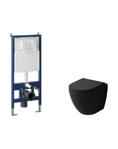 Унитаз подвесной с инсталляцией Grossman GR-4455BMSQ+900.K31.01.000+700.K31.02.000.000