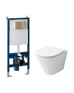 Унитаз подвесной с инсталляцией Grossman GR-4477S+900.K31.01.000+700.K31.02.310.310