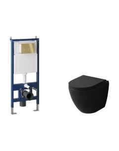 Унитаз подвесной с инсталляцией Grossman GR-4455BMSQ+900.K31.01.000+700.K31.02.300.300