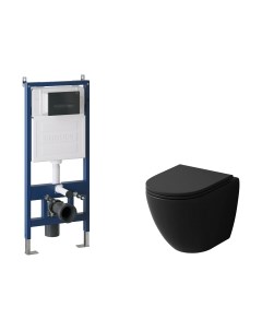 Унитаз подвесной с инсталляцией Grossman GR-4455BMSQ+900.K31.01.000+700.K31.03.210.210