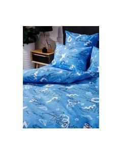 Комплект постельного белья Валентинка Стандарт сем 50x70 / 9407-1 Ночь нежна