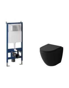 Унитаз подвесной с инсталляцией Grossman GR-4455BMSQ+900.K31.01.000+700.K31.02.110.110