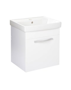 Комплект мебели для ванной: тумба «Омега 50», раковина «Томь 50», 500×413×500 мм, цвет белый Logro