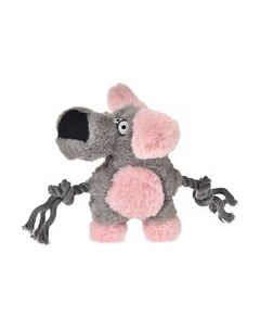 Игрушка для собак Homepet Собачка плюш с канатами с пищалкой / 71110