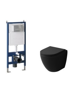 Унитаз подвесной с инсталляцией Grossman GR-4455BMSQ+900.K31.01.000+700.K31.03.110.110