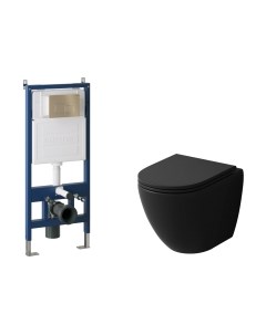 Унитаз подвесной с инсталляцией Grossman GR-4455BMSQ+900.K31.01.000+700.K31.02.310.310