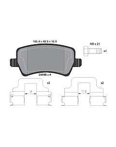 Тормозные колодки Textar 2449602