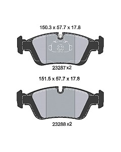 Тормозные колодки Textar 2328702