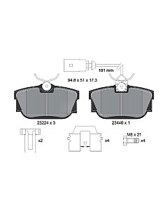 Тормозные колодки Textar 2322416