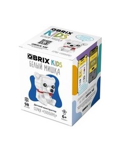 Конструктор QBRIX Kids Зоопарк. Белый мишка 30053 Qbrix