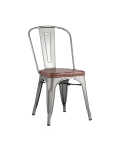 Стул Stool Group Tolix Soft / LF818C Grey 7083/PU7002 Stool group