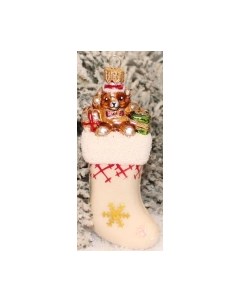 Елочная игрушка Orbital Носочек / 200-048-5