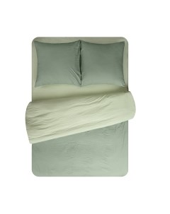 Комплект постельного белья Мако-сатин Малахит Микрофибра 1.5сп / 23495 Amore mio