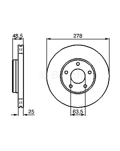 Тормозной диск 0986479173 Bosch
