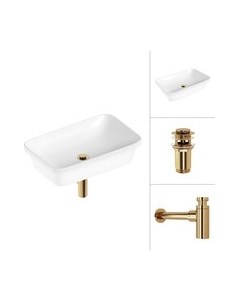 Умывальник Lauter 21370 + клапан 21190G + сифон 21635G