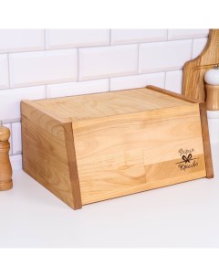 Хлебница большая, 36.5×26.5×17, обработана льняным маслом Дарим красиво