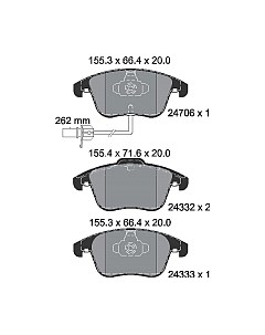 Тормозные колодки 2470601 Textar