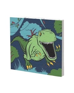 Картина по номерам Динозавр в джунглях / 4719043 Школа талантов