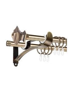 Карниз для штор АС ФОРОС Prime D16Г/16Г + наконечники Верди Ас форос