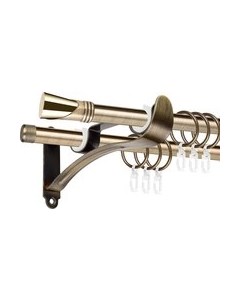 Карниз для штор АС ФОРОС Prime D16Г/16Г + наконечники Вега золото Ас форос