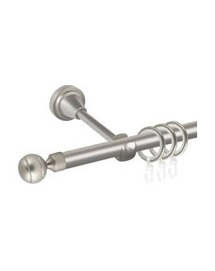 Карниз для штор АС ФОРОС Prime D16Г + наконечники Шар рифленый Ас форос