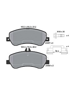 Тормозные колодки Textar 2486701