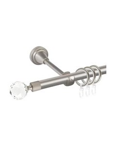 Карниз для штор АС ФОРОС Prime D16Г + наконечники Кристалл Ас форос