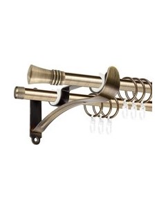 Карниз для штор АС ФОРОС Prime D16Г/16Г + наконечники Арига Ас форос