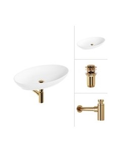 Умывальник Lauter 21571 + клапан 21190G + сифон 21635G