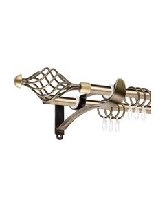 Карниз для штор АС ФОРОС Prime D16Г/16Г + наконечники Ажур Ас форос