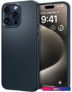 Чехол для телефона Thin Fit для iPhone 15 Pro Max ACS06546 (темно-синий) Spigen