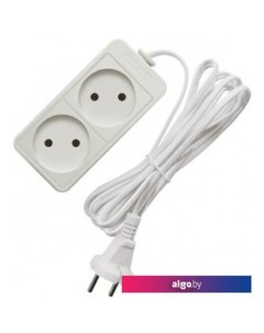 Сетевой фильтр 2 розетки, белый, 1.5 м [481S-0201] Союз