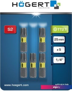 Набор бит Hogert Technik HT1S139 Hoegert technik