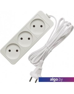 Сетевой фильтр 3 розетки, белый, 3 м [481S-0303] Союз