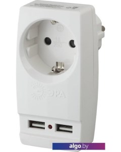 Сетевой фильтр SP-1e-USB-W Б0026332 Эра